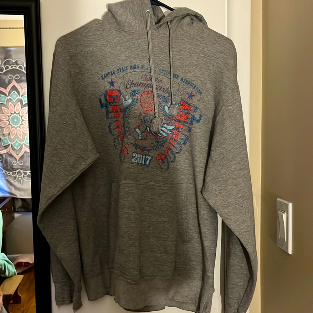 Medium grey car jacket cozy I just don’t fit into it worn Mabye 10 times